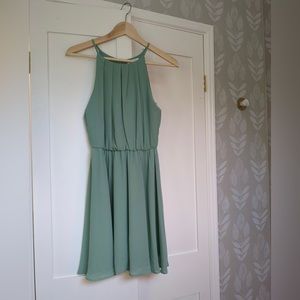 Lush Dress size small from Francesca's sage green